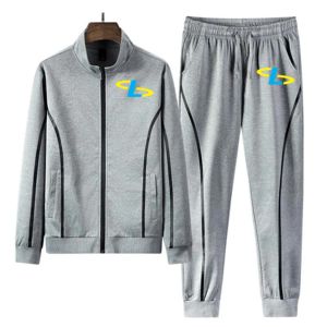 Survêtement personnalisé de haute qualité pour hommes, tenue décontractée, survêtement pour hommes, 2 pièces, jogging de gymnastique à fermeture éclair complète - Product Image 3