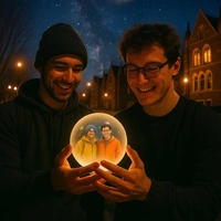 Lecteur de boule de cristal vidéo musicale créative sans fin avec écran de 2,8 pouces, design écologique, mémoire pour cadeaux surprises