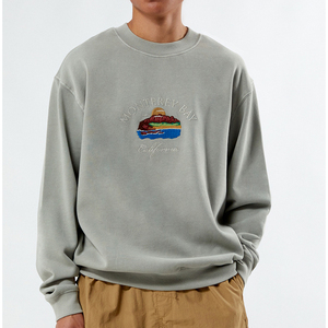 Sweat-shirt d'hiver pour homme, col rond, coupe classique, 100% coton, uni, décontracté, manches longues, écologique, respirant, haute qualité, en gros - Product Image 1