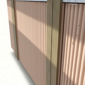 Aparador de 4 Puertas THE CABINET, Color Rosa Niebla - Product Image 5