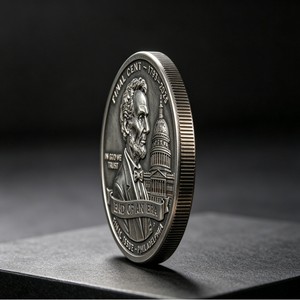 Moneda Conmemorativa de Metal Personalizada con Diseño Personalizado, Aleación de Plata Antigua en Relieve, Regalo para Eventos de Aniversario - Product Image 4