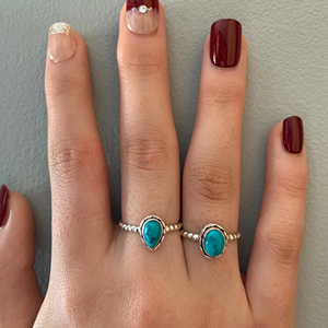 Fashionable Fine 925 Sterling Silver Jewelry <b>Ring</b> for Women Eye-Catching Retro Style Natural <b>Turquoise</b> Gemstone Wedding Gifts - Product Image 1