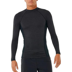Ropa deportiva de compresión negra personalizada para hombre Rash Guards Mejor rendimiento Ejercicio de gimnasio y ropa de artes marciales MMA - Product Image 2
