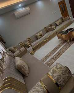 Asientos Orientales para el Suelo, Sofá Étnico, Sofá Árabe Majlis, Sofá Estilo Otomano, Conjunto Árabe Jalsa, Asientos Orientales de Lujo para el Suelo - Product Image 3