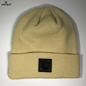 Latest Design Breathable <b>Waterproof</b> Cotton 3D Embroidery Fleece Fabric Custom Logo Unisex Beanie <b>Caps</b> for Professional Casual - Product Image 4