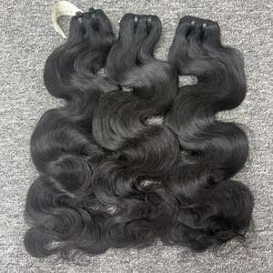 100% cabello humano vietnamita crudo cuerpo onda trama cabello un donante suministro - Product Image 1