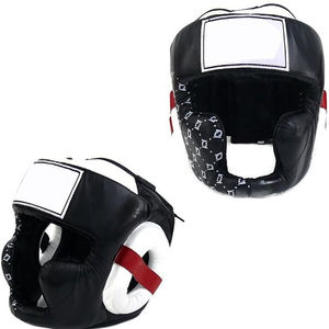 Protector de cabeza de cuero definitivo de alta calidad para boxeo, MMA y Muay Thai material de cuero duradero protectores de cabeza de boxeo al por mayor - Product Image 1