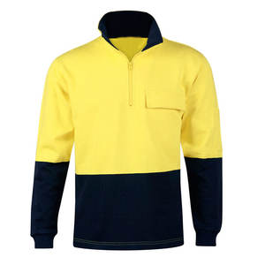 Hi <b>Vis</b> Crew Neck Sweatshirt <b>High</b> Visibility Reflective Work Safety Thermal <b>Jumper</b> S-4XL - Product Image 6