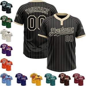 Maillot de softball fabriqué au Pakistan vêtements de sport pour hommes 100% matériau en maille de polyester uniforme de softball anti-rides à séchage rapide - Product Image 3