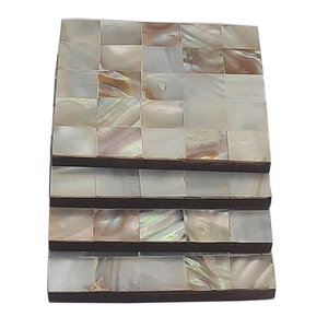 Meilleure qualité nacre caboteur forme carrée vaisselle de Table tasse tapis sous-verres Table à manger accessoires fournitures - Product Image 6