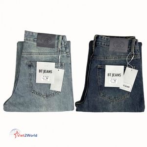 Venta al por mayor de pantalones de mezclilla de cintura media Harem para hombres de negocios Casual Stretch Regular Jeans clásico Formal ODM Direct Vietnam Factory - Product Image 2