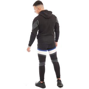 Conjunto de chándal de gimnasio de dos piezas para hombre de alta calidad 2025, diseño de bloque de Color con logotipo personalizado, ropa deportiva asequible para hombre para Fitness - Product Image 3