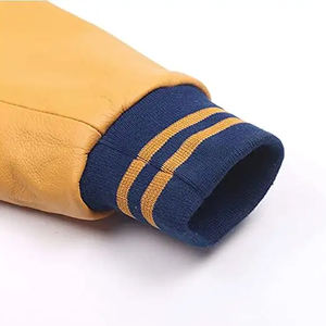 OEM College Varsity Graffiti Baseball <b>Jacket</b> for <b>Men</b> Plus Size Breathable Blank Factory Made with Plain Dyed Technics Wholesale - Product Image 4