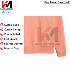 Jersey holgado informal para hombre con cuello pesado Diseño a rayas personalizable, sudaderas cómodas de mezcla de poliéster/algodón - Product Image 6