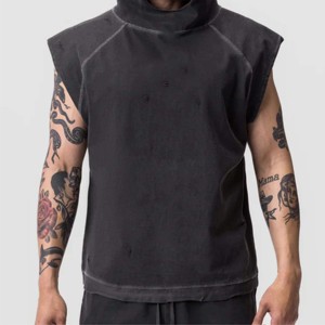 Camiseta de gimnasio con capucha para hombre para entrenamientos y fitness: ligera, transpirable y perfecta para levantamiento de pesas y correr - Product Image 6