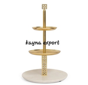 Support à cupcake décoratif fantaisie à 3 niveaux Spider design décoratif plaqué or artisanat métal coulée support à cupcake - Product Image 6