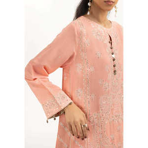 Conjunto de Traje de Mujer de 3 Piezas en Viscosa y Seda Cruda Bordada IPSTD-77416 - Product Image 3