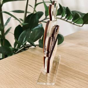 Trofeo de acrílico y madera cortado con láser premium a precio de fábrica 2025 para logros corporativos y deportivos - Product Image 5