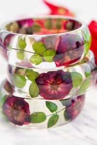 STYLES Bijoux fins Bracelets et joncs fins Bracelets à chaîne et à maillons en résine acrylique Bracelet fleur Bijoux pour - Product Image 2