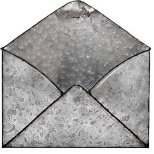 Vintage Style Galvanized Wall Pocket in Raw Finished Perfect for Charming Home Storage and Organizing Solutions Lightweight - Product Image 1