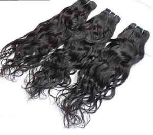 Extensiones de Cabello Virgen Remy Brasileño de 28 Pulgadas, Paquete a Granel, Súper Dobles, Sin Cutículas, Lisas, Rizadas, Onduladas, Color Natural Indio - Product Image 2