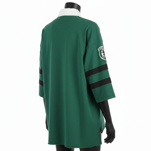 Survêtement Homme Premium 300 GSM Polycoton Molleton Doux au Toucher Vert Foncé Panneau Contrastant Logo Personnalisé Évacuation de l'Humidité - Product Image 5