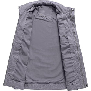 Chaqueta Acolchada de Mezclilla para Mujer con Bolsillos, Teñido Liso y Transpirable - Ropa de Moda Elegante y Moderna - Product Image 4