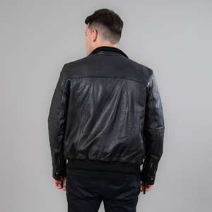 OEM 100% Genuine <b>Sheepskin</b> Leather <b>jacket</b> for <b>men</b> Plus Size <b>Jacket</b> for Sale Winter Warm Customized Winter <b>jacket</b> for <b>men</b> - Product Image 3