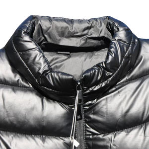 Chaqueta de burbujas de lona gruesa personalizada para hombre con cuello levantado, ropa de abrigo de invierno duradera cálida a la moda con relleno acolchado - Product Image 6