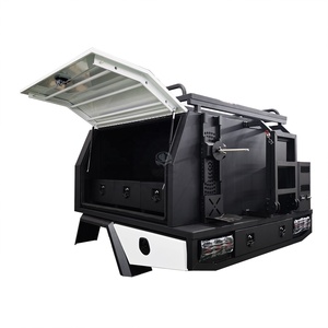 Plateau rigide Ute et auvent en alliage d'aluminium Topper Camper 4x4 Pickup Truck Cover Canopy Toolbox avec <span class=keywords><strong>tiroir</strong></span> de cuisine et évier - Product Image 1
