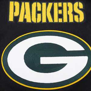 Green Bay Packers Mashup Rib Varsity Chaqueta de lana/cuero College Bomber Jacket para invierno para béisbol Letterman College Sports - Product Image 6