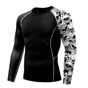 Camiseta de gimnasio de gran tamaño para hombre, camiseta de entrenamiento de manga corta informal de algodón, ropa deportiva de entrenamiento de ajuste holgado, camiseta atlética - Product Image 6