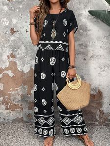 2025 alla moda abbigliamento donna Boutique Street Wear t-shirt ricamata a manica corta e <span class=keywords><strong>Maxi</strong></span> gonna lunga Set 2 pezzi - Product Image 3