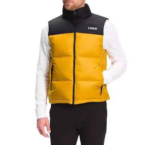 Chaleco Acolchado de Invierno de Alta Calidad, Chaqueta Impermeable y Transpirable de Lona, Ropa de Calle para Hombre, Diseño de Marca - Product Image 1