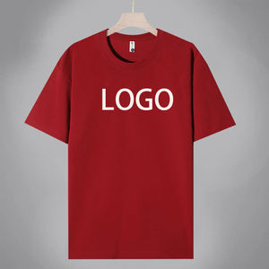 T-shirts col rond pour hommes 100% coton de haute qualité couleur unie logo imprimé personnalisé léger confortable mode décontractée - Product Image 3