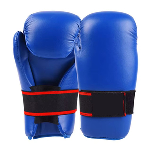 Guantes de Taekwondo de medio dedo con logotipo personalizado, guantes de combate y kickboxing de punto de semicontacto hechos de cuero - Product Image 5