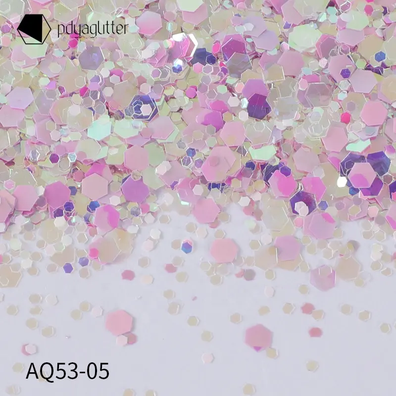 High quality wholesale glitter chunky bulk mult-ifunctional pink purple glitter powder