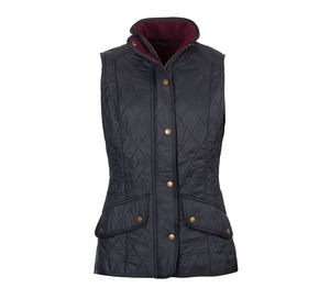 Chaleco ecuestre acolchado con cremallera ligero sin mangas recortado personalizado de Invierno para mujer con el logotipo de su marca - Product Image 2