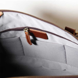 Produit de qualité fabriqué en usine en cuir de grain riche fait à la main en cuir polochon sac de voyage avec service OEM élégant - Product Image 5