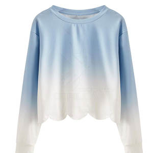 Bajo MOQ alta calidad mujeres Slim Fit transpirable Crop Top sudaderas frente Casual Streetwear para adultos invierno opciones personalizadas - Product Image 1