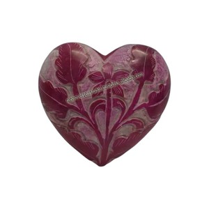 Cœur de pierre à savon gravé coloré pour bureau, étagère de Restaurant et décoration de Table - Product Image 2