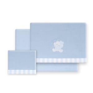 Ensemble de literie pour lit bébé modèle Oso Corazones en polaire corail tissé avec motif de personnage (3 pièces) - Product Image 1