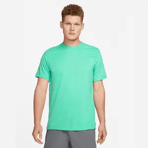 Jersey Fabric Feels Soft and Smooth Relaxed Standard fit Ribbed Neckband 100% Polyester Light Menta Mens Fitness T-Shirt