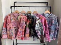Chaqueta de Algodón Hecha a Mano en India, Chaqueta Acolchada, Nuevo Estilo, Chaqueta de Algodón Reversible, Abrigo Bohemio para Mujer, Regalo para Ella