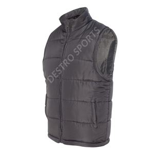 Gilet bouffant sans manches fabriqué en usine prix de gros hiver gilet bouffant respirant haut tendance gilet à fermeture éclair vestes bouffantes - Product Image 3