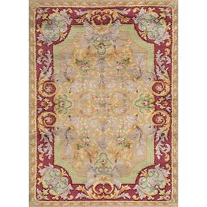 Tapis en laine noués à la main Aalam Pae-5916, motif médaillon rose et violet, pour la décoration de la maison, salon, couloir, 9x12, nouveau produit - Product Image 1