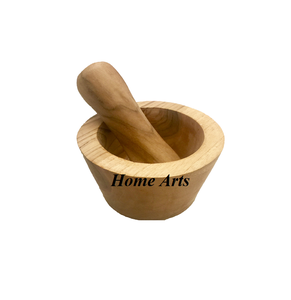 Mortero y Maja de madera de nuevo diseño, forma redonda, tamaño personalizado, mortero y MAJA para proveedor mayorista - Product Image 2