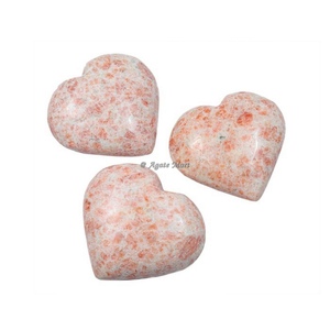 Precio de fábrica, venta al por mayor, corazón de cristal de labradorita de carne azul Natural, corazón hinchado de labradorita tallado a mano de alta calidad a la venta - Product Image 2