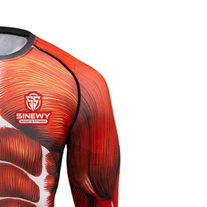 Top meilleure qualité à la mode rash guard à manches longues Compression rash guard pour hommes sublimé imprimé - Product Image 3