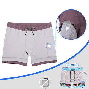 Pantalones Cortos Deportivos de Secado Rápido para Hombre, Transpirables, de Poliéster, Color Sólido, Cintura Baja, Logotipo Personalizado, Estilo Urbano Vintage para Correr - Product Image 3
